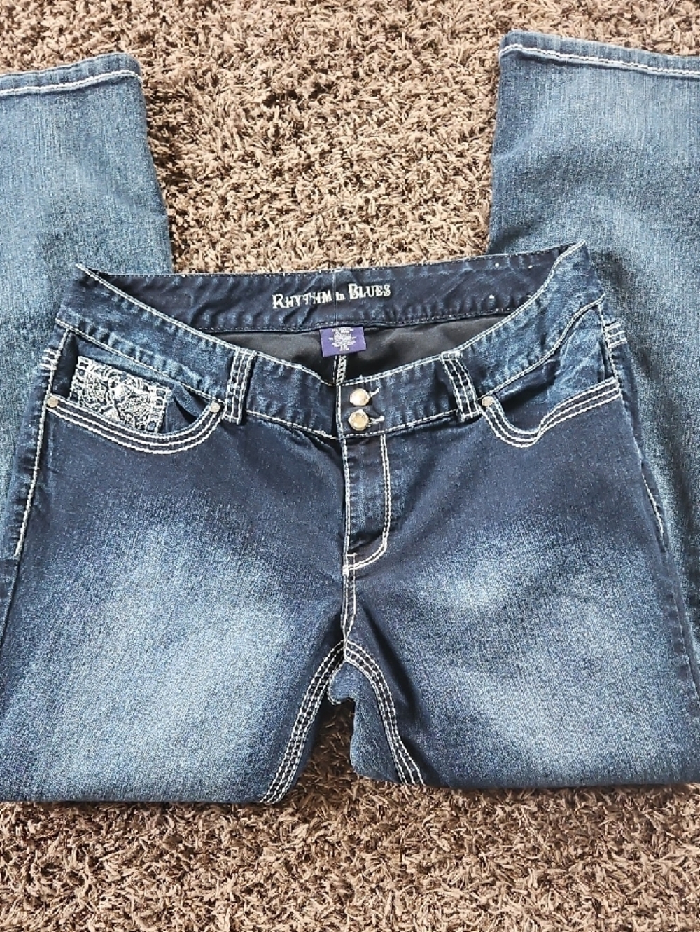 Rhythm In Blues Women's Jeans - Size 16 Reg